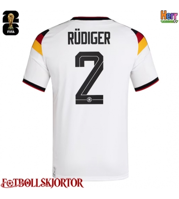Tyskland Antonio Rudiger #2 Hemmatröja VM 2026 Kortärmad
